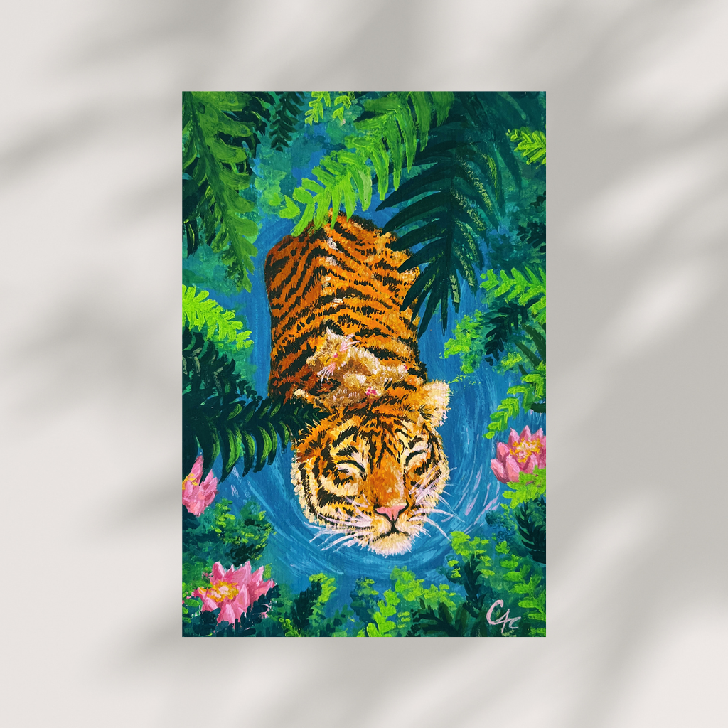 "Tiger's Nap" Fine Art Print
